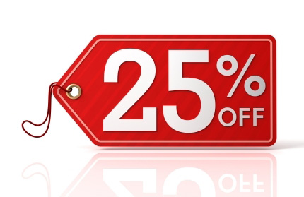 25% off