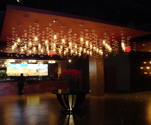 Hotel registration and lobby of Downtown Grand