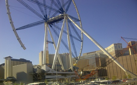 Linq Wheel construction. North West view
