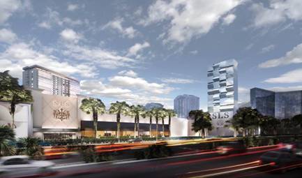 Artist rendering of the SLS Las Vegas