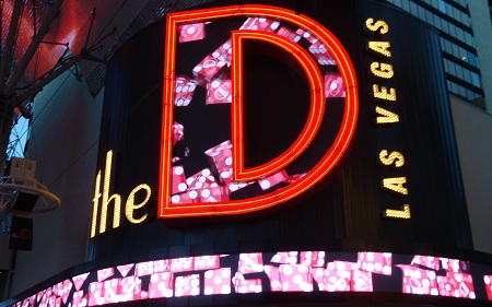 the D neon sign