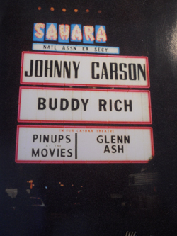 johnny carson buddy rich sahara hotel las vegas