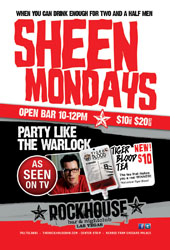 Rockhouse Bar Las Vegas Sheen Mondays