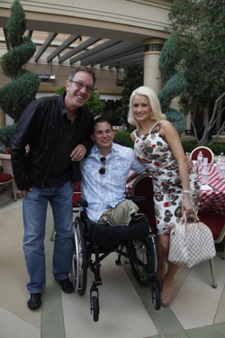 Tim Allen and Holly Madison with Soldier at Palazzo Las Vegas