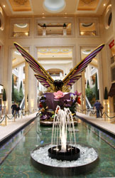 Palazzo Spring Flower Display in Las Vegas