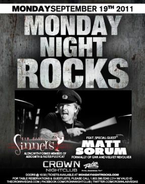Sin City Sinners Matt Sorum Las Vegas Tickets