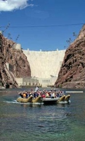 Hoover Dam Top to Bottom by Luxury SUV with Colorado River Float